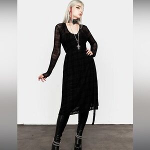 BNWT Disturbia Sheer Buffy Wrap Midi Dress Size 12